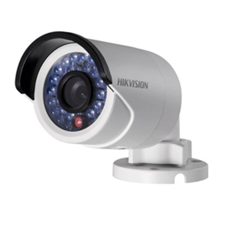  HIKVISION Μεταλλική κάμερα τύπου Turbo TVI/CVI/AHD/CVBS 1080P Bullet σταθερού φακού, λευκό χρώμα.