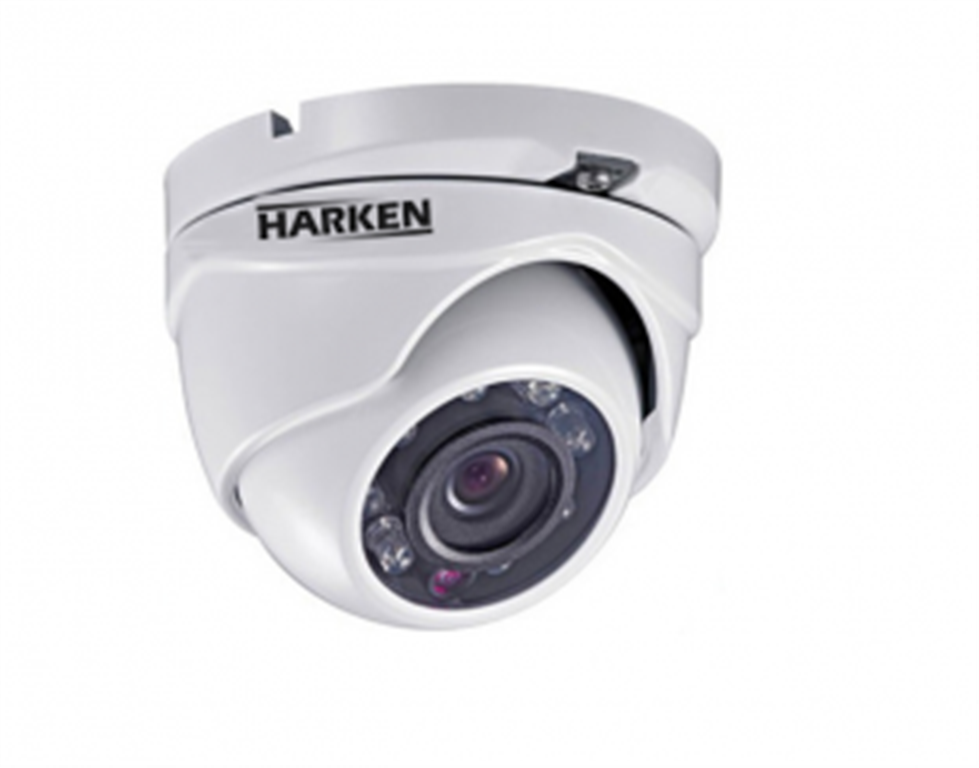 Μεταλλική κάμερα τύπου Turbo HDTVI 1080P Dome σταθερού φακού, λευκό χρώμα.