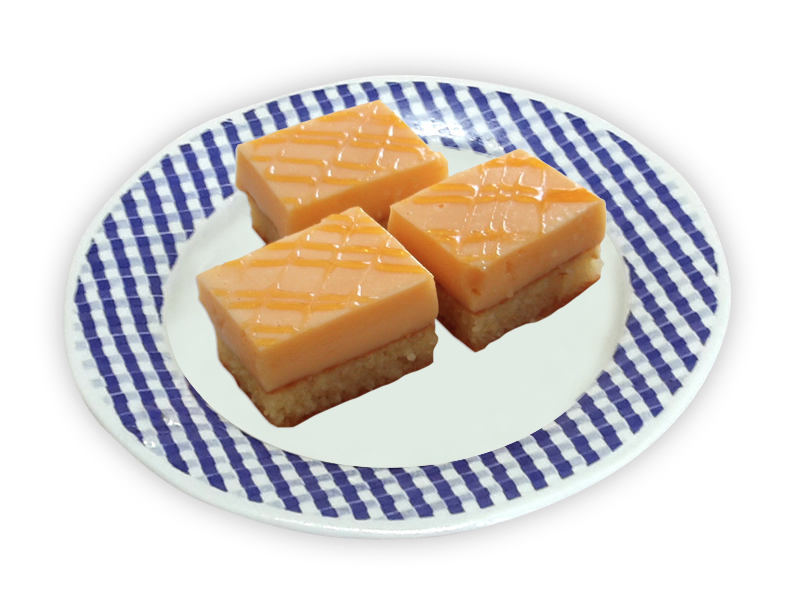 Βυζαντινό γλυκό, ραβανή μαζί με κρέμα πορτοκαλιού ένα δροσιστικό φρουτώδες γλυκό  