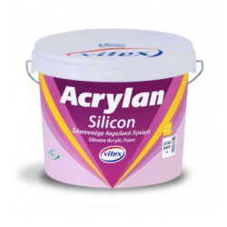 Το Acrylan Silicon είναι ένα σιλικονούχο ακρυλικό προϊόν εξωτερικής χρήσης, το οποίο προσφέρει εξαιρετική διαπερατότητα των υδρατμών, χαμηλή απορρόφηση του νερού και μεγάλη διάρκεια ζωής, με ταυτόχρονη ανθεκτική και καλαίσθητη διακόσμηση. Aντίθετα με τα άλλα προϊόντα, εκτός από την εξαιρετική αντοχή στην UV-ακτινοβολία και στις καιρικές συνθήκες, επιτρέπει στην υγρασία που είναι εγκλωβισμένη στο εσωτερικό του τοίχου να διαφύγει ευκολότερα στην ατμόσφαιρα γεγονός το οποίο σε συνδυασμό με την υψηλή αδιαβροχοποίηση της επιφάνειας αποτρέπει προβλήματα όπως φουσκάλες, ραγίσματα, ξεφλουδίσματα και δημιουργία μούχλας στην επιφάνεια του κτιρίου